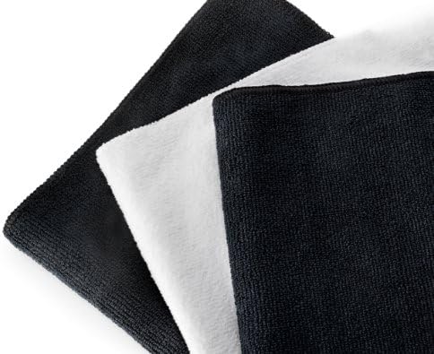 Premium Microfiber Detailing Towels & Cleaning Cloths - Excellent for Polishing, Shining, Waxing, Dusting Dashboards, Vents & Instrument Clusters - Perfect For Cleaning Glass & Mirrors - Works Exceptionally well on Kitchen and Bathroom Surfaces - 300 gsm 16" x 16" - 6-Pack or 12-Pack 100%