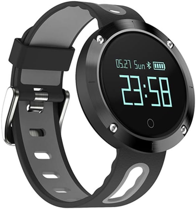 ZMDHLY DM58 Smart Watch Men's IP68 Waterproof Sports Fitness Tracker Pedometer Watch Heart Rate Sphygmomanometer Smart Watch,Gray