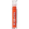 Tower 28 ShineOn Lip Jelly, FIRE, Non-Sticky, Hydrating Vegan Lip Gloss in Sheer Orange, Moisturizing Apricot and Raspberry Seed Oil, Clean, Cruelty Free