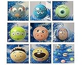 Up, Toy Story, Ratatouille, Monsters Inc. Pixar Themed 8 Piece Holiday Christmas Tree Ornament Set Featuring Dug, Russell, Buzz Lightyear, Hamm, Alien, Remy, Sulley and Mike Wazowski - Shatterproof Plastic Ornaments are Around 2