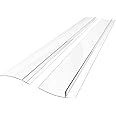 Linda’s Essentials Silicone Stove Gap Covers (2 Pack), Heat Resistant Oven Gap Filler Seals Gaps Between Stovetop and Counter, Easy to Clean Stove Gap Guard (25 Inches, Clear)