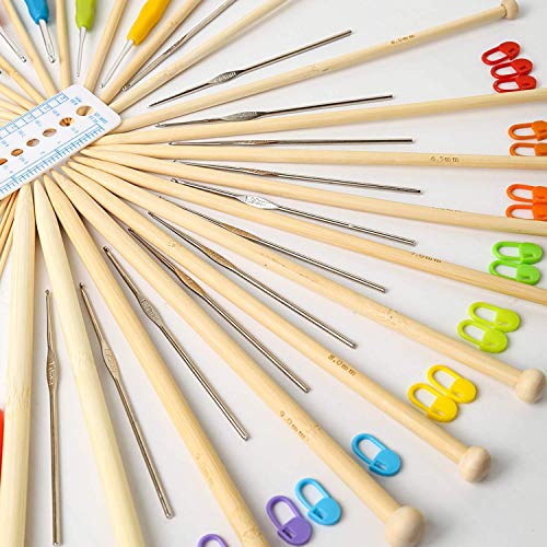 2 Pieces+Crochet+Hooks+Knitting+Needles