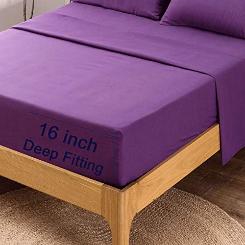 SONORO KATE Bed Sheets Set Sheets Microfiber Super Soft 1800 Thread