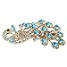 Women's Vintage Crystal Peacock Hair Clip Head Wear