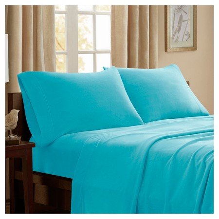 New Micro Fleece Sheet Set Aqua Full