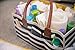 Baby Diaper Caddy Organizer - Large Nursery Tote with Leather | Storage Bin with Changing Pad | Gift for Girls and Boys | Portable Car Travel Bag | Felt Infant Basket | Newborn Registry Must Have