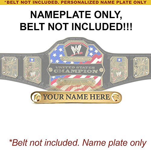 Personalized Nameplate for Adult WWE United States Championship Replica Belt