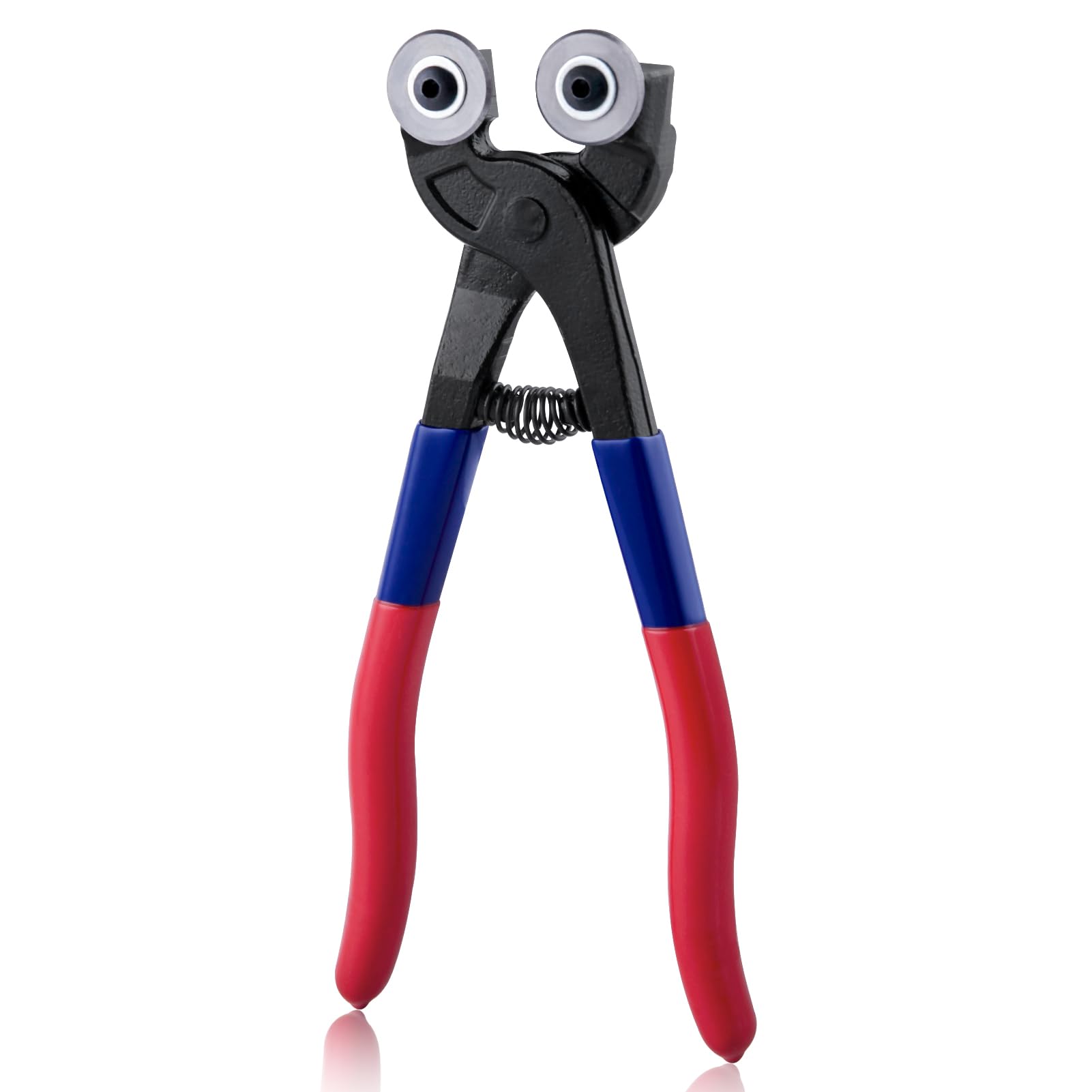 GOLD DEER Wheeled Glass Mosaic Cutter 8" Ceramic Tile Cutting Heavy Duty Wheeled Glass Mosaic Pliers and Ceramic Tile Pliers Tile Cutting Pliers Double Dipped Plastic Handle