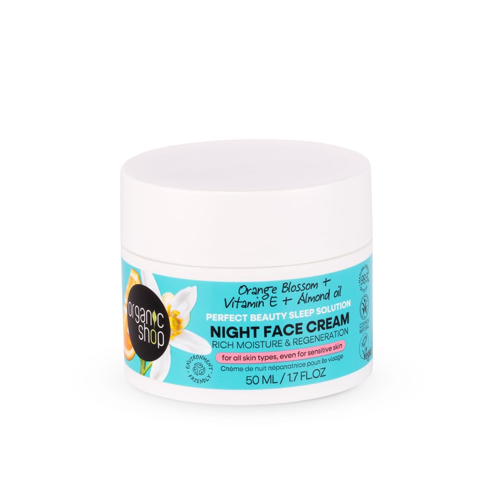 Organic Shop Orange Blossom Skincare Perfect Beauty Sleep Solution Night Face Cream, 50 ml