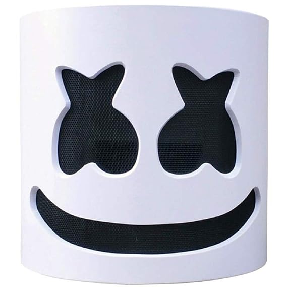 Buy Mello DIY Mask Marshmallow DJs Halloween Masks, Marshmellow DJ Full