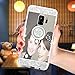 Caka Galaxy S9 Case, Galaxy S9 Glitter Case Mirror Series Luxury Cute Shiny Bling Mirror Makeup Case for Girls with Ring Kickstand Diamond Protective TPU Case for Samsung Galaxy S9 (Silver)