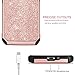 BENTOBEN Compatible with Galaxy Express 3 Case, Galaxy Luna Case, Galaxy J1 2016 Case, Galaxy Amp 2 Case, Dual Layer Glitter Shockproof Case for Samsung Galaxy J1 J120/Luna/Express 3/Amp 2, Rose Gold