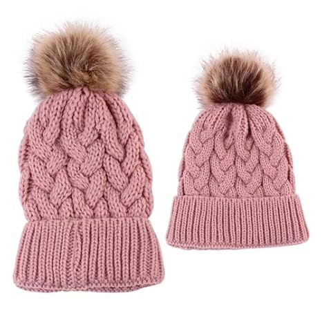 matching hats for mother and daughter