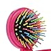 LOUISE MAELYS Travel Folding Hair Comb with Mirror Pocket Rainbow Hair Brush, 4 pcs Mix Color Gift Idea