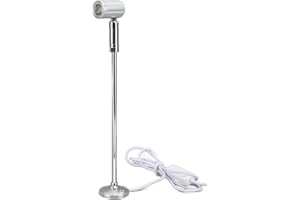 FLEXMAN LED Spot Light, Standing Cabinet Spotlight, USB Powered Aluminium Jewelry Display Spotlight for Dressing Tables, Cabi