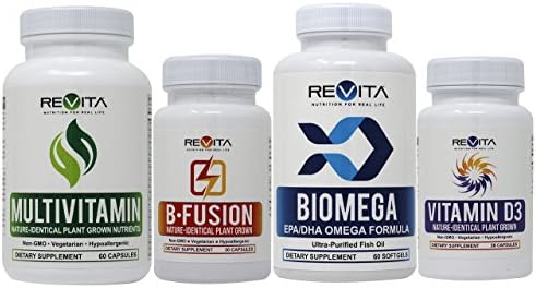 Low Carb Diet Supplement Support Pack Bundle - All the essential vitamins needed for any Paleo | Atkins | Keto diet plan - Multi-Vitamin, D3, B-Complex & Omegas