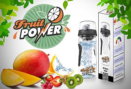 Premium Infuser Water Bottle 32 Oz BPA Free Made of Shatterproof Tritan - Best for Fruit Infused Water - Ice Tea - Lemonade - Juice - No Leak - Good for Home - Travel - Sport - Unleash the Fruit Power
