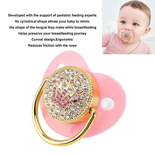 Baby Pacifier Symmetrical One Piece Design Nipple Shape Helps Promote