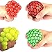 Mintbon Anti-Stress Mesh Squishy Ball Squeeze Grape Ball Relieve Pressure Ball, Colors May Vary, 2PCS