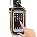 JOY COLORFUL Bicycle Bags Bicycle Front Tube Frame Cycling Packages 4.2,4.8,5.5 inches Touch Screen Mobile Phone Bags Professional Bicycle Accessories(Yellow, Medium)