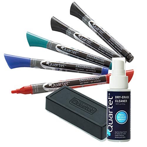 Quartet Dry Erase Markers Accessory Kit, Includes 5 Fine Tip