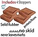 Bed Stopper/Furniture Stopper (4 Pieces) by iPrimio®, Universal Design fits Most Wheels, Solid Rubber Bed Frame Wheel Stoppers, Won't Scratch/Leave Marks on Floors. Patent Pending.
