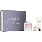 Calvin Klein Euphoria 3-Piece Gift Set for Men, 3.4 Oz EDT, 0.5 Oz EDT and After Shave Balm