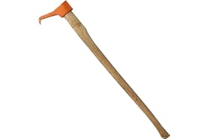 XROPURR Hookaroon/Pickaroon Logging Tool - wood Handle, Log Hook for Lifting Moving Firewood (36 Inch)