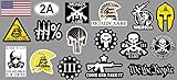 OwnTheAvenue 17 2nd Amendment Stickers Decals - Mega Pack Molon Labe Spartan 300 (Mega2ndAm)