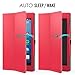 MoKo Case for All-New Amazon Fire HD 8 Tablet (7th Generation, 2017 Release Only) - Slim Folding Stand Cover for Fire HD 8, RED (with Auto Wake / Sleep)