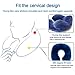 Neck Pillow U Shaped Pillow Comfortable Travel Pillow With Velour Cover, Sleep Mask and Earplugs Provides Neck Pillow U Shaped Relief and Support for Travel, Home, Neck Pain, and Many More(Roya Blue)