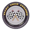 Racecar Racing Party Supplies 7" Paper Dessert Plate (8)