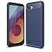 LG Q6 Case, LG G6+ Case, LG Q6 Plus Case - Suensan TPU Shock Absorption Technology Raised Bezels Protective Case Cover for LG Q6 Mini (TPU Blue)
