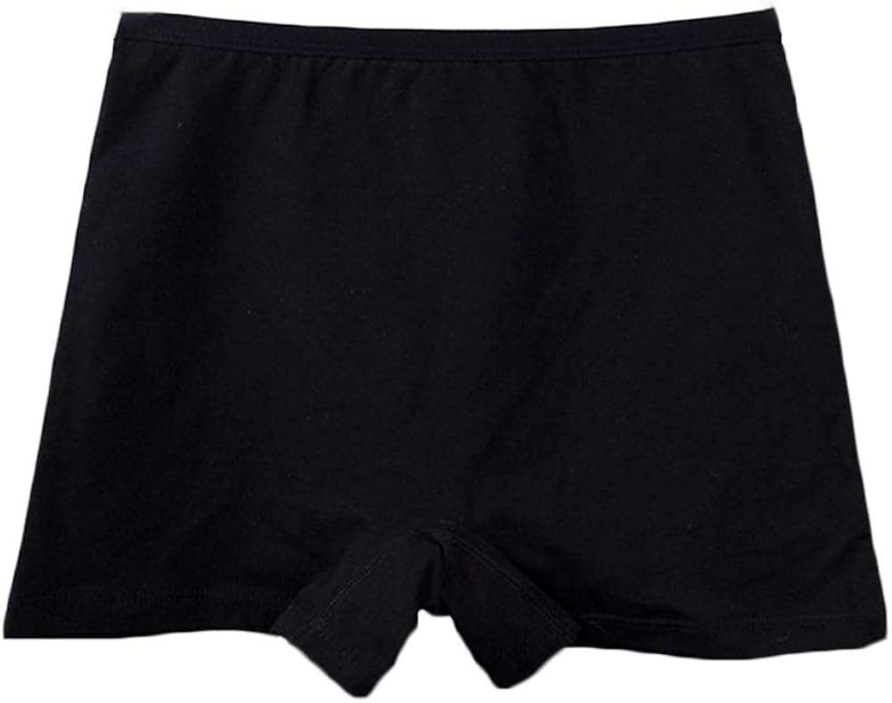 Women's Plus Size Stretch Cotton Boxer Boyshort Solid Color High Waist Comfortable Panties