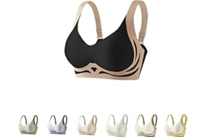 Bacrelax Push Up Bras for Women Anti Sagging Wireless Smoothing Bra No Underwire Seamless Supportive Bra Everyday Sports Bras