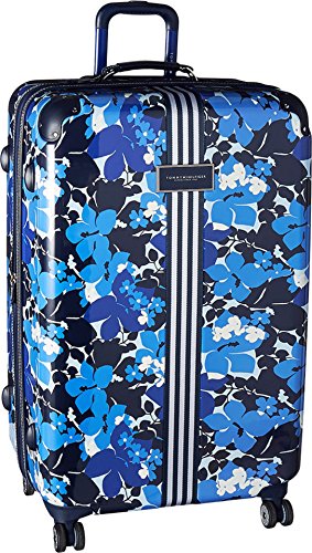 Tommy Hilfiger Floral Hardside 28" Spinner,Luggage, Blue Floral