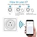 Wifi Smart Plug, Mengyasi Mini Smart Socket Works with Amazon Alexa with Timing Function, Switch On/Off your Electric Equipment from Anywhere via Smartphone or Tablets, No Hub Required