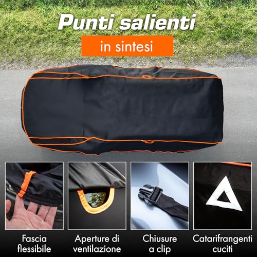 Upgrade4cars Premium Anti-Hail Car Cover for Outdoor Padded and Waterproof | Universal Anti-Scratch Plush Car Cover for Summer and Winter | Car – M (432 x 165 x 119 cm)