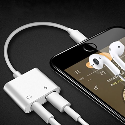 image for Ambrrhty Lightning Adapter,3.5mm Jack Aux Headphone Audio +Charger Ada