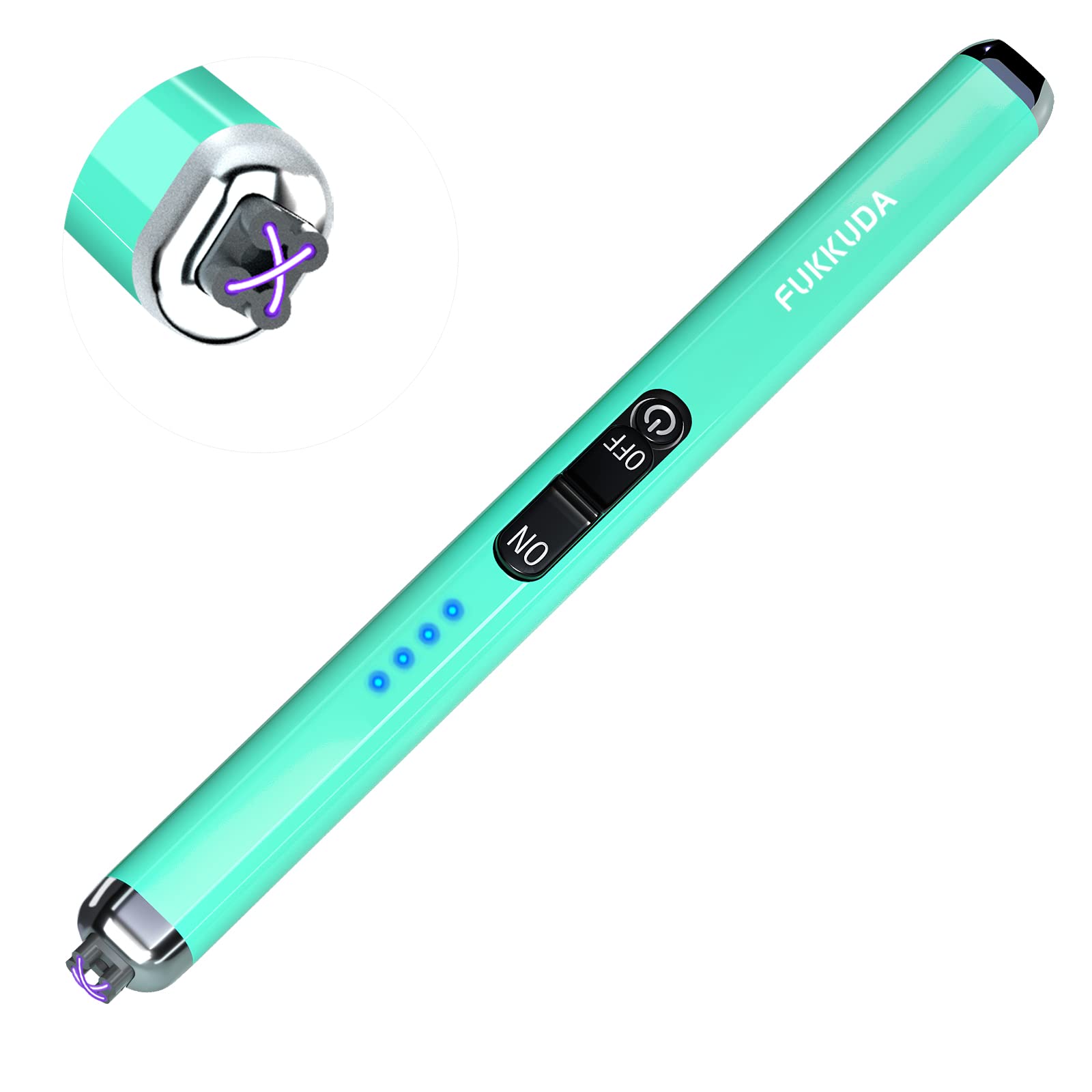 Photo 1 of ?Upgraded? Dual Arc Electric Candle Lighter Rechargeable USB Lighter Plasma Arc Lighters for Candle (Teal Blue)