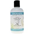 Legend's Creek Farm Goat Milk Lotion - Moisturizing Goat Milk Body Lotion for Body, Hand & Face - 9 oz Body Moisturizer with Shea Butter, Sunflower Oil, Aloe, Handmade in USA (Sweetwater L.)