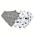 Bandana Drool Bibs With Snaps for Drooling and Teething 4 Pack Toddler Bibs Soft and Absorbent Boys and Girls Gift Sets