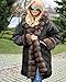 Roiii Ladies Quilted Casual Vintage Faux Fur Collar Warm Thick Womens Jacket Coat