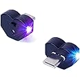 QUIVICO Mini USB Type C LED Light, 8 Color RGB Interior Atmosphere Lighting for Phone, Laptop, Keyboard, Night Lamp, Decoration Brightness Direction Adjustable(Quantity: 2)