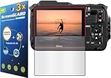 3x Nikon Coolpix AW120 AW120S Digital Camera Premium Clear LCD Screen Protector Guard Shield Kit (NO CUTTING, GUARMOR Brand)