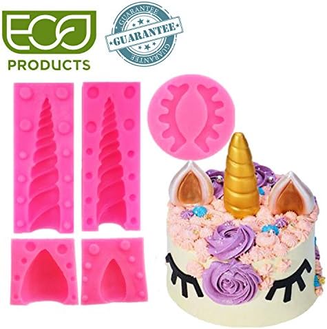 Silicone Unicorn Mold-Unicorn Cake Mold-Cake Toppers-Unicorn Birthday Cake Toppers Set-Unicorn Party Decoration for Baby Birthday Party