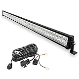 LED Light Bar YITAMOTOR 52 inches 300W Light Bar with 12V Switch on&off Wiring Harness Spot Flood Combo Off Road LED Lights Compatible for Jeep, Pickup, Truck, Car, Boat, 4X4, SUV, UTV