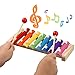 Bibnice Kids Toys Musical Instruments Backpack Include Xylophone Harmonica Bells Maracas Percussion Toys, Early Education Learning Toys for Toddler, Baby and Preschool Children -15 PCS