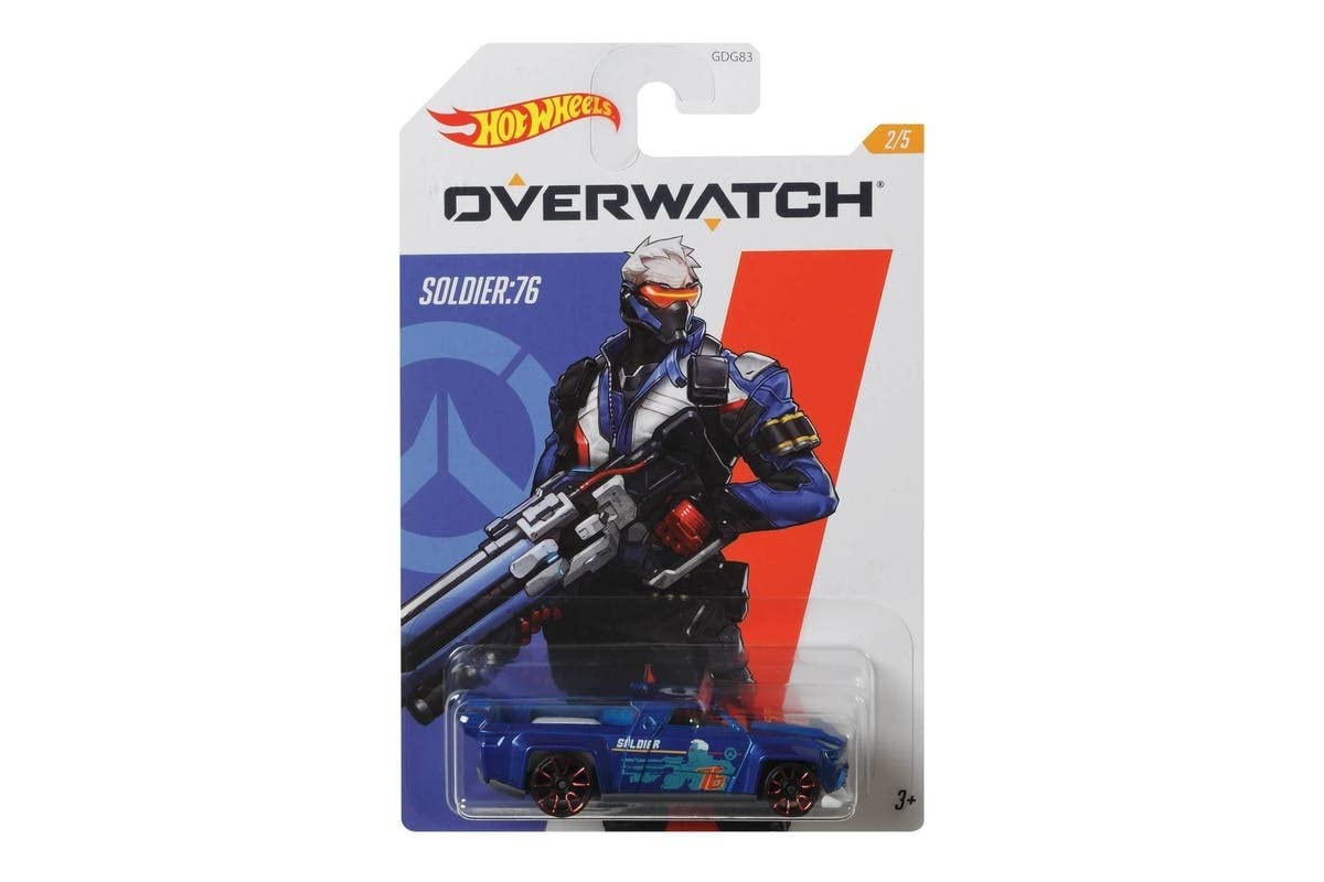 Hot Wheels 2020 Overwatch 1:64 Scale Diecast #2/5 Soldier:76 Solid Muscle