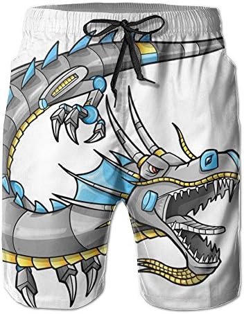 Men Drawstring Waist\r\n Casual Mechanical Dragon Sport Running Pants